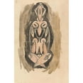 thumbnail image 2 of Henri Gaudier-Brzeska 11x14 Gold Ornate Wood Frame and Double Matted Museum Art Print Titled - Study for a Sculptural Column (1910 - 1915), 2 of 4