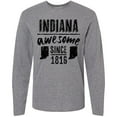 thumbnail image 3 of Inktastic Indiana Awesome Since 1816 Long Sleeve T-Shirt, 3 of 5