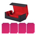 thumbnail image 2 of CAJA DE CARAL CAJA COMEDIBLE Magnética Duración con 4 divisores de cartas Negro Rojo con Rosa, 2 of 8
