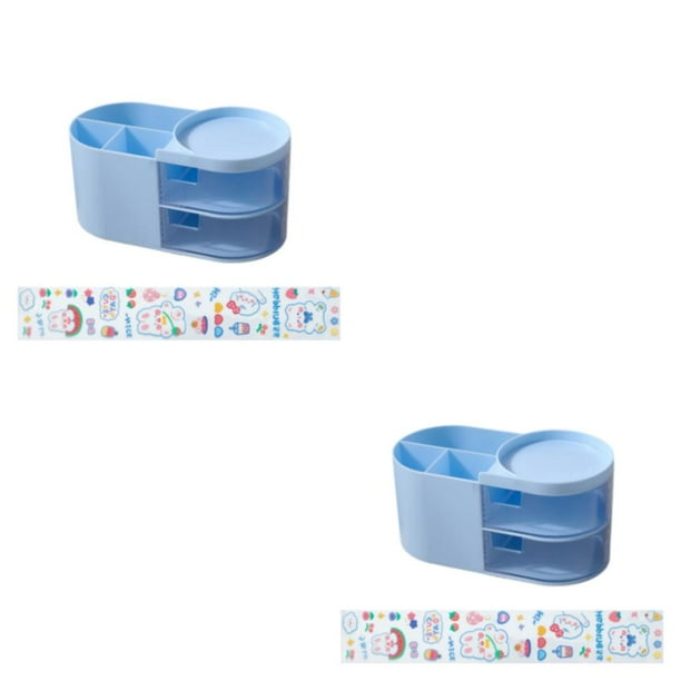 Sidaley Desktop Pen Holder Cute Multi-functional Partition Case Stationery Drawer Pencil Organizer Box Storage for Office Supplies Type7 NO7