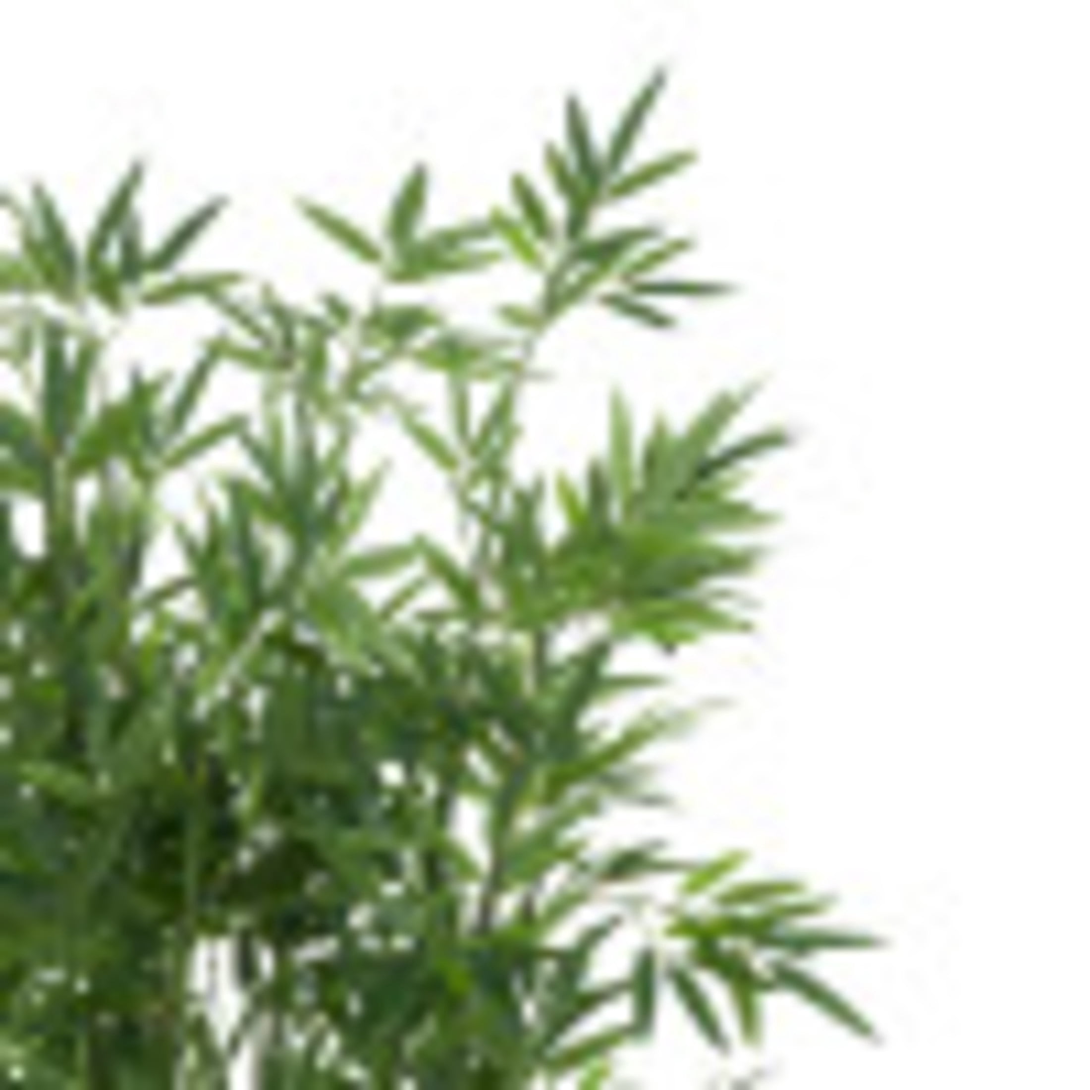 DecMode 59" Artificial Bamboo Tree in Realistic Leaves and Brown Seagrass Pot