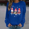 thumbnail image 1 of Nouveaux Hauts pour Femmes 2023 Chemises d'Été Col Rond Manches Longues Hauts Blouse Imprimée Coupe Décontractée Chandail en Molleton Oversize pour Femmes, 1 of 6
