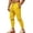 14#Yellow, variant on Men's Tapered Jogger Sweatpants, Drawstring Elastic Waist Outdoor Working Pants, Fall Slim Fit Solid Color Casual Trousers with Pockets Navy L