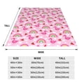 thumbnail image 3 of Balery Cute Flamingo Manta de Felpa Suave y Acogedora – Cobija de Franela Aterciopelada para Cama, Lavable y Cálida para Sofá, Mascotas, Transpirable-40"x30", 3 of 7