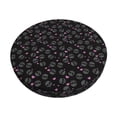 thumbnail image 1 of Disketp Cool Skull Love Funda Redonda para Taburete, Funda de Cojín para Silla de Bar Suave y Elástica-12 inch, 1 of 7