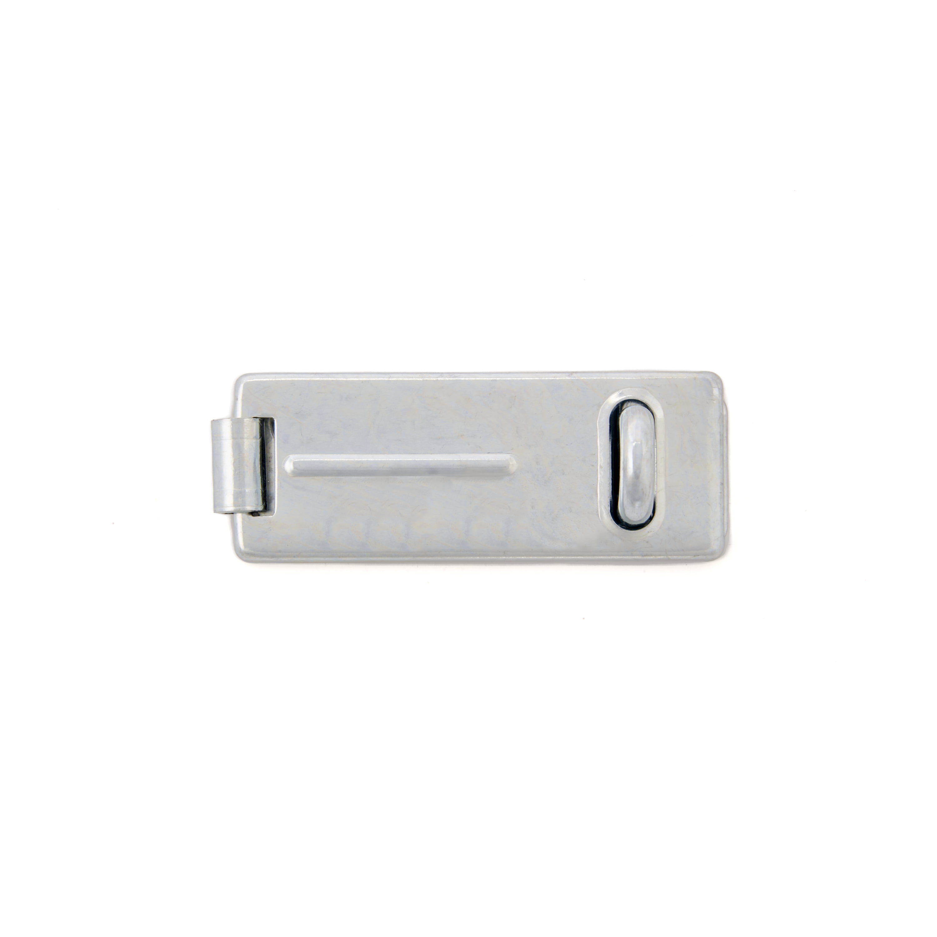 Brinks Zinc-Coated Fixed Staple Hasp with Hardened Steel Loop, 4.5 inch