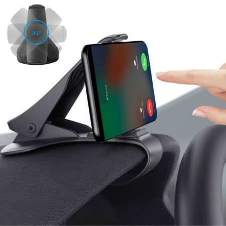 Iphone Dashboard Cradle EEEKit Car Mount, HUD Simulating Design Phone Holder Universal Adjustable Dashboard Clip Cradle for iPhone X 8 7 Plus Samsung Galaxy Note 8 S8 S9 Plus ()