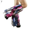 thumbnail image 2 of AYYUFE Women Leg Warmers Colorful Furry Faux Fur Fashion Appearance Stretchy Boot Covers for Daily Wear, 2 of 8
