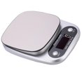 thumbnail image 2 of 1 báscula digital portátil pequeña de acero inoxidable para cocina, báscula multifunción para hornear alimentos, báscula electrónica de café para tienda en casa (10 kg/ kaili Sencillez, 2 of 4