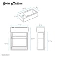 thumbnail image 2 of Pierre 19.5 Single, Metal Frame, Open Shelf, Bathroom Vanity, 2 of 7
