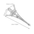 thumbnail image 2 of Milisten Silver Eiffel Tower Decor Zinc Alloy Versatile Use Home and Party, 2 of 8