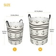 thumbnail image 5 of Kll Anchors And Ropes Waterproof Foldable Laundry Hamper Bucket With Handles For Storage Bin,Kids Room,Home Organizer (Medium), 5 of 8