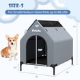 thumbnail image 3 of Gymax 36'' Elevated Dog House for Small Breeds Large Pet House w/ Ventilated Windows, 3 of 10