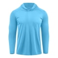 thumbnail image 4 of LIaqionyy Men's Hooded Shirts Sun Protection Long Sleeve Casual Athletic Lightweight Tops for Running Gym Workout, 4 of 5