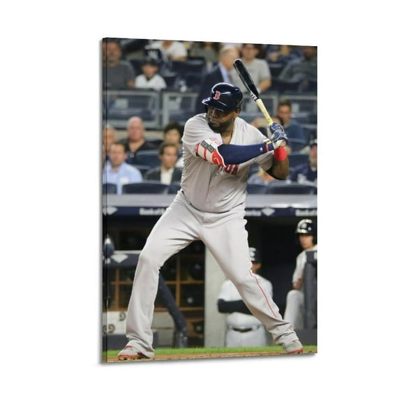 David Ortiz Baseball Poster Poster Album Cover Posters for Bedroom Wall Art Canvas Posters Music Album Cover Poster