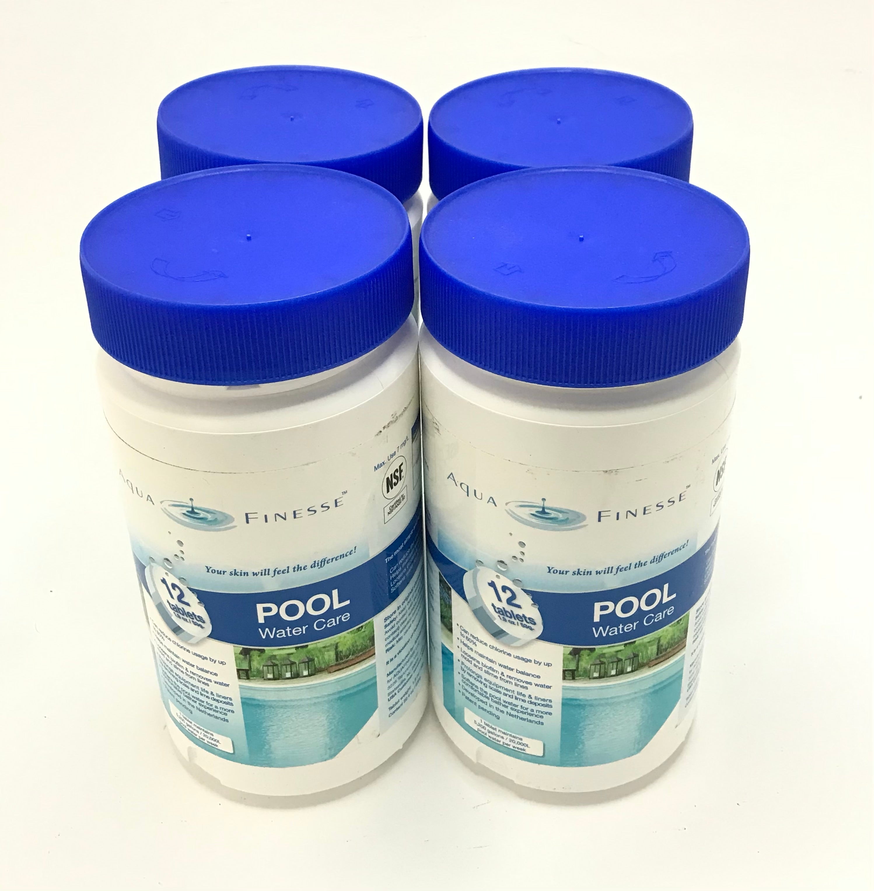 AquaFinesse Pool Water Care Tablets Loosens Biofilm Reduce Chlorine