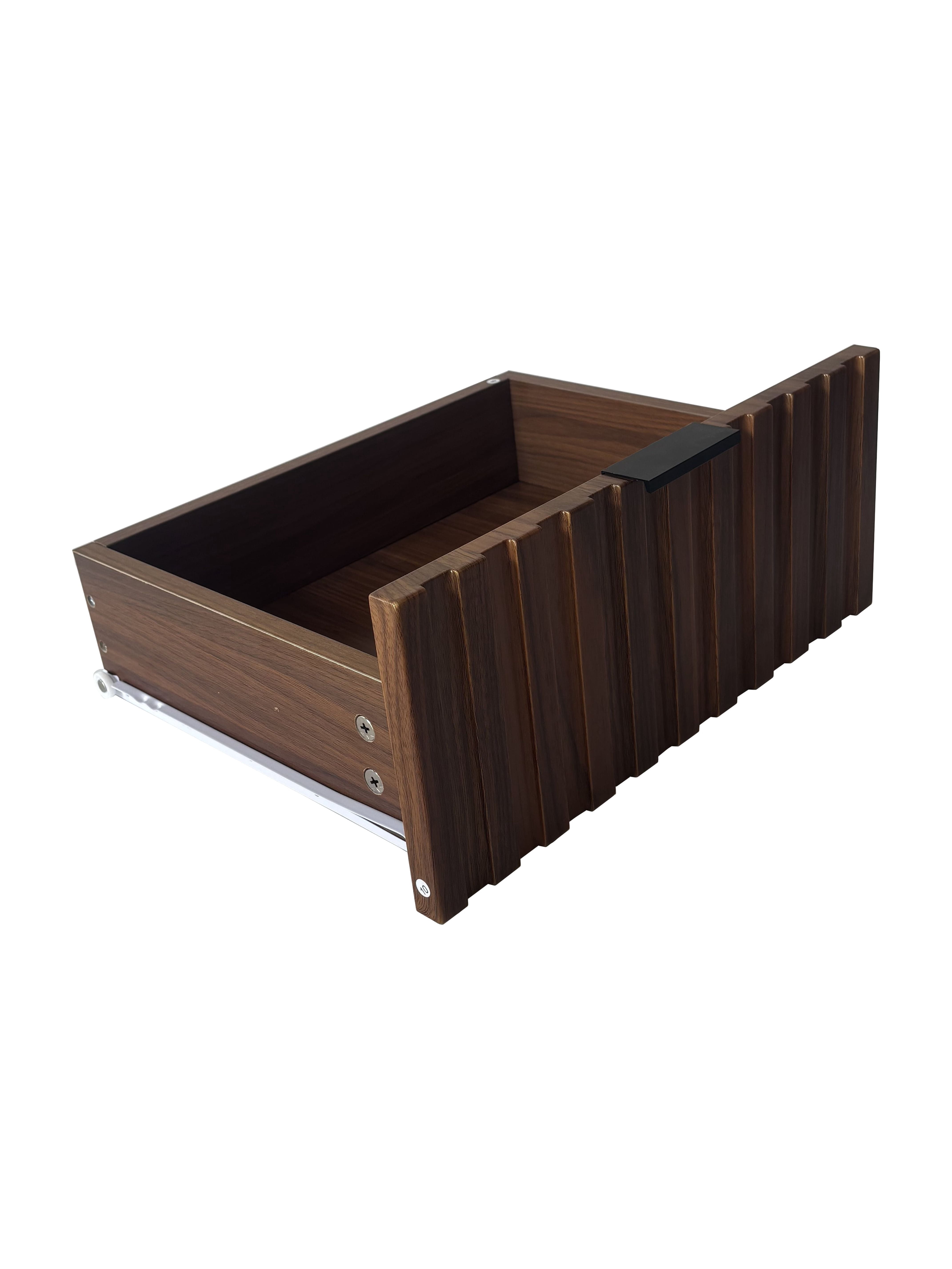Wooden Nightstand with 2 Drawers