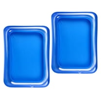 Hemoton 2PCS Inflatable Serving Bar Cooler Ice Buffet Ice Serving Bar Food Salad Drink Serving Tray Buffet Cooler for Pool Picnic
