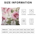 thumbnail image 5 of Shiartex Vintage Pink White Geranium Flower Pillows Cover Sweet Home Floral Bloom Spring Summer Lumbar Pillow Case Cushion Zipper Pillowcase Decorative Pillows for Couch Bedroom Decor Decoration, 5 of 5