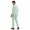 thumbnail image 3 of Tazzio Skinny Fit Peak Lapel 3 Piece Suit Set with Double Breasted Vest, 3 of 3