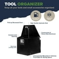 thumbnail image 3 of ARKSEN 29" Diamond Plate Aluminum Trailer Tongue Box Pickup Truck Tool Box Storage Organizer With Lock Key, Black, 3 of 7