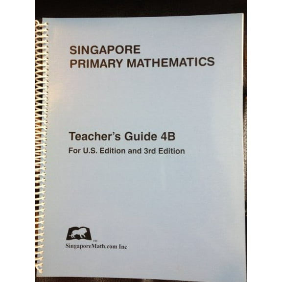 Pre-Owned Primary Mathematics Teacher's Guide 4A, U.S. Edition, 9780974157368, 0974157368, Paperback,