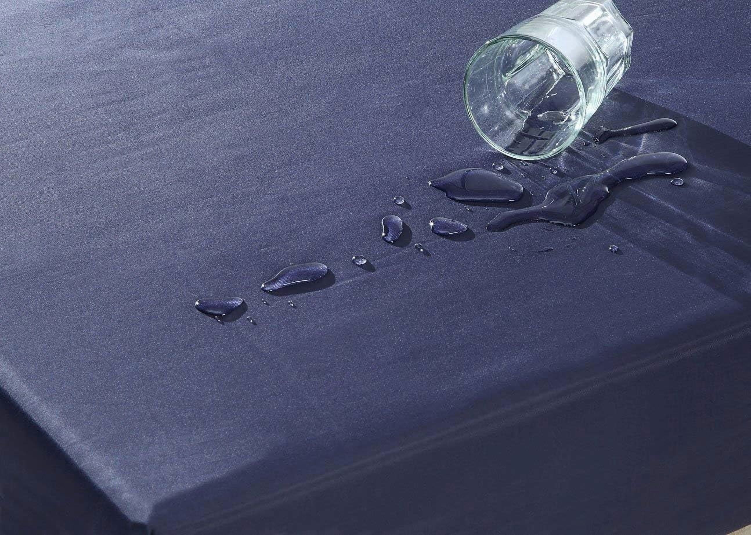 6-inch waterproof high-density foam mattress with navy blue diamond-quilted breathable fabric. Quilting ensures both style and airflow for cool sleep.Twin size.