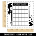 thumbnail image 2 of Split Electric Bass Guitar Chord Chart Square Rubber Stamp Stamping Scrapbooking Crafting - Small 1.25in, 2 of 7