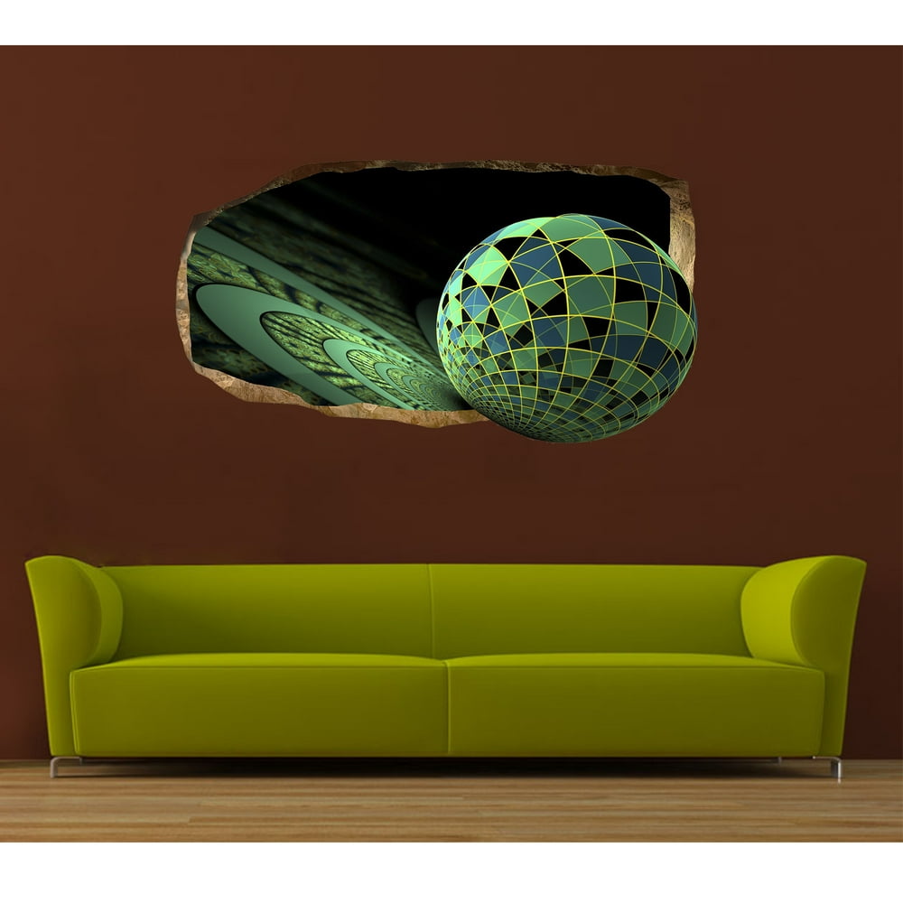 Startonight 3D Mural Wall Art Photo Decor Green Mosaic Amazing Dual