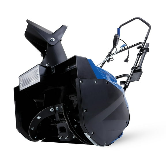 Restored Snow Joe SJ623E 18-Inch 15-Amp Electric Single Stage Snow Thrower w/Headlights, Blue Clearing Width, Motor (Refurbished)