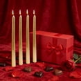 thumbnail image 7 of Viflosae Large Candle Scented Candles Valentine Home Decor 4pcs/box Net Red Restaurant Plating Thread Candle Long Pole Candle Romantic Wedding Decoration Wax Candle, 7 of 7