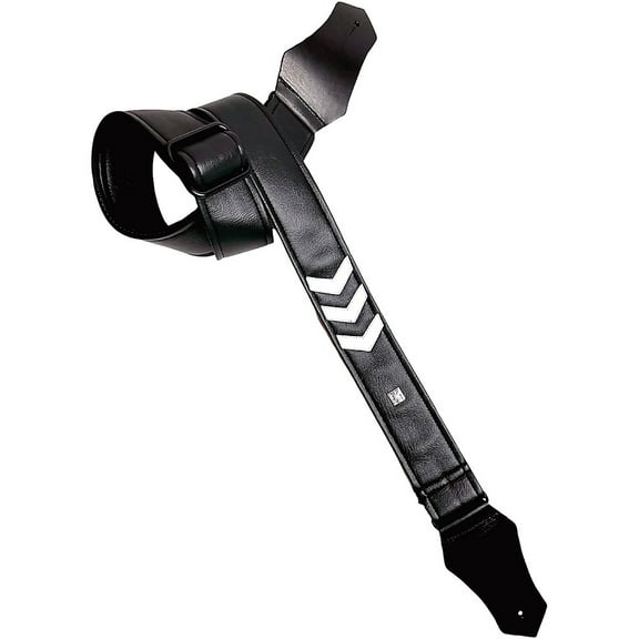 Get'm Get'm Sergeant Stripes Guitar Strap White