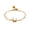 Circle White, variant on Gemstone Chain Rings for Women Link Open Adjustable Stainless Steel Teardrop Circle Square Heart Cubic Zirconia Unique Personalized Gold Plated Simple Cute CZ Dainty Jewelry Square Red