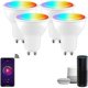 thumbnail image 1 of [Juego de 4] Bombilla LED GU10 5W, GU10 Alexa, RGBW 3000K-6500K, [Control de APP] [Control por voz], Compatible con Google Home, Alexa y Echo., 1 of 6