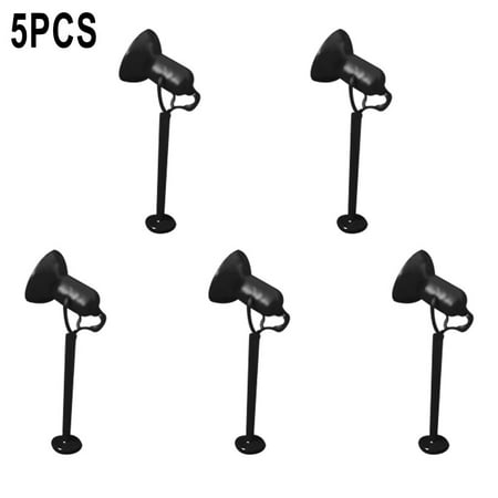 

QXKE 5 Piece LED Flood Light Spotlight Floodlight H0 TT with Pole Building Facades