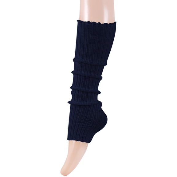 Daznico Women's Ribbed Knit Slouch Leg Warmers Thick Wool Stretch Soft Retro Party Dance Casual Calf Knit Sleeve Socks