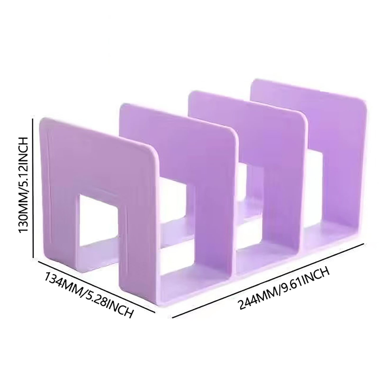 Acrylic File Organizer For Desk Desktop Document/Mail Organizer 3 Compartments Plastics Bookshelf Floating Office cabinet