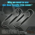 thumbnail image 4 of 4 Piezas Cubierta de Manija de Puerta Exterior ABS Negro Brillante Unique Bargains para Dodge Ram 1500 2500 3500 02-08 Jeep Liberty 02-07 Dakota 05-11, 4 of 8