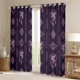 thumbnail image 2 of Feelyou Damask Black Out Curtains, Dragon Dreamcatcher Curtains Pack of 2 (42x63 Each), 2 of 6