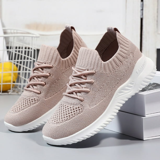 Zapatos Para Correr Mocasines Casuales Mujeres Transpirables Zapatillas De Deporte Casuales Malla Con Cordones Accesorios Para Exteriores Ehuebsd Tenis De Mujer Tenis De Hombre Bodega Aurrera en linea