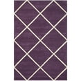 thumbnail image 4 of SAFAVIEH Chatham Isaac Geometric Diamonds Wool Area Rug, Purple/Ivory, 2' x 3', 4 of 9