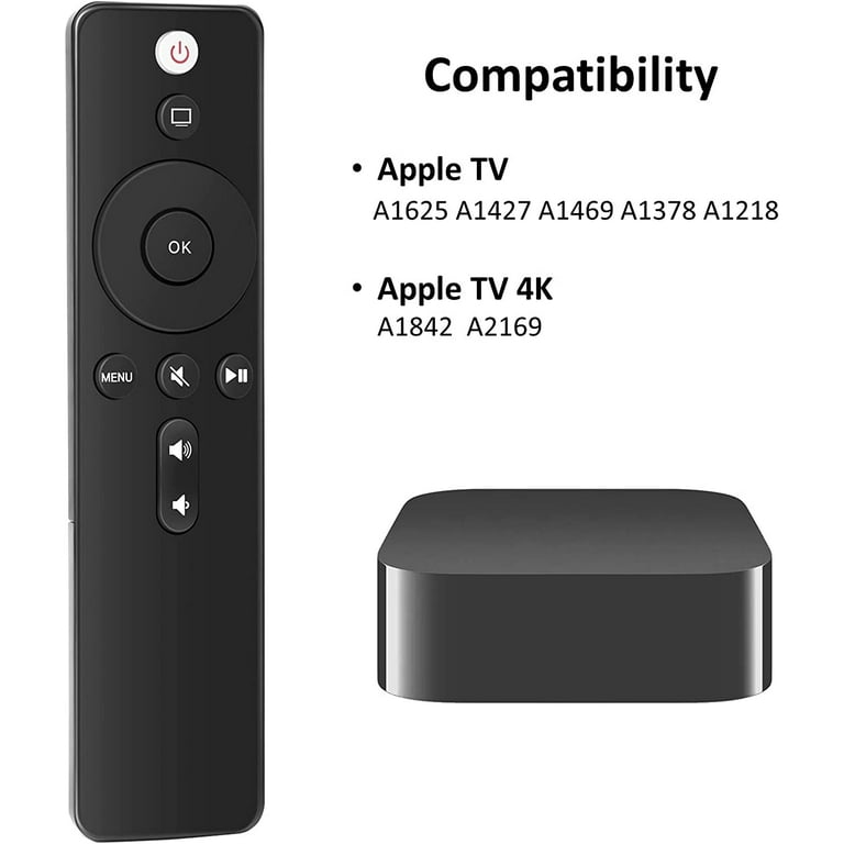 aarooGo [w/Home & Volume] Control for Apple TV 4K Player A1294