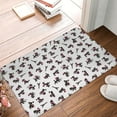 thumbnail image 4 of Gukieu Poodle Dog Print Dust-proof Floor Mats, Water-absorbent and Non-slip Flannel Door Mats 16x24in, Home Decoration Suitable for Kitchen, Bathroom, Garage, 4 of 7