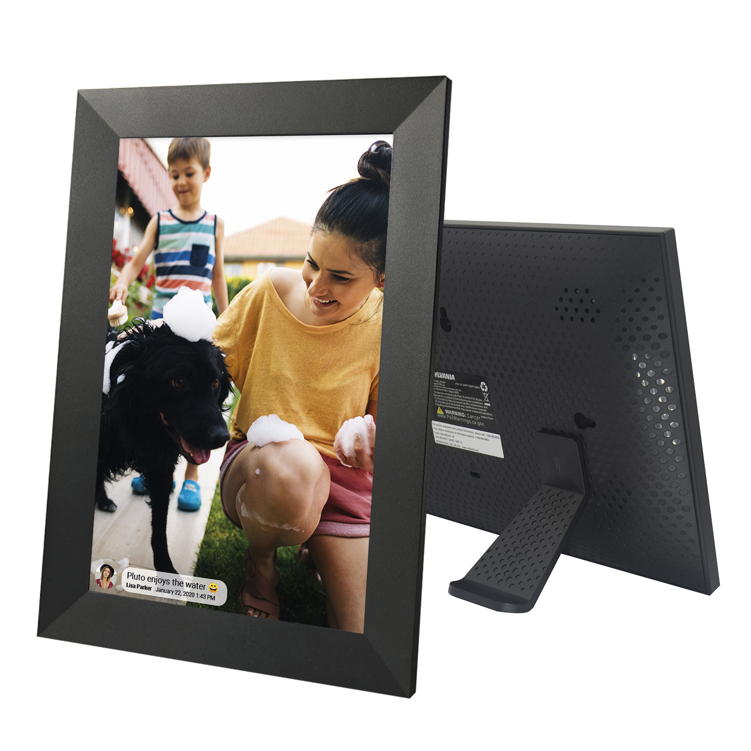 Sylvania, 10 in. Wi-Fi Frameo APP Control Digital Cloud Picture Frame, SDPF1096 - image 2 of 9