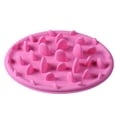 thumbnail image 1 of Pet Interactive Fun Feeder Bowl,Non Slip Puzzle Bowl Fun Feeder,Slow Feeder Bowls are Suitable for Dog & Cat Pink, 1 of 7