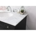 thumbnail image 4 of Elegant Decor Clarence 36" Solid Wood Metal Single Bathroom Vanity Set in Black, 4 of 8