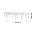 thumbnail image 3 of Christmas Fireplace Mantel Scarf, 120 X 36 Cm Faux Snow Icicle Ruffled Mantel Cover Winter Holiday Decor Xmas Fireplace for Cozy Home, 3 of 7