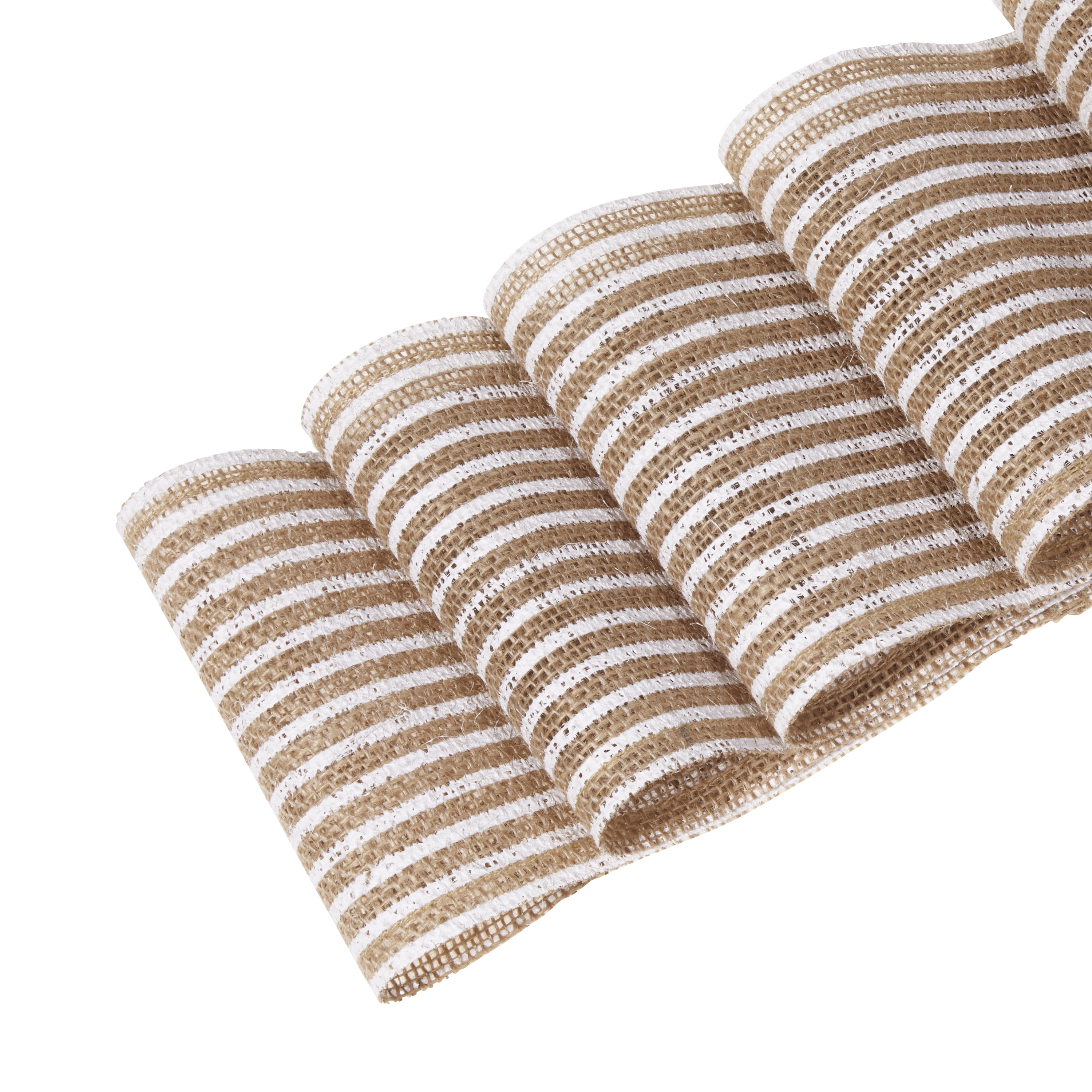 Love, Laugh, Craft Natural Burlap Ribbon, 5"W x 3-Yds, Multi-Color