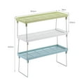 thumbnail image 5 of Countertop Shelf Organizer, Kitchen Spice Rack Standing Shelf Cupboard Stand Spice Rack, Retro Style Cabinet Shelf for Pantry, Kitchen, Bathroom, Reading Room, Bedroom(White,15.75x5.51x5.71"), 5 of 7