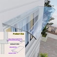thumbnail image 2 of golytefs Window Door Wall Canop No Bracket Window Awning Invisible Rain Shelter Cover, 2 of 9
